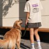 Working Hard For The Boss (Dog) Oversized T-Shirt