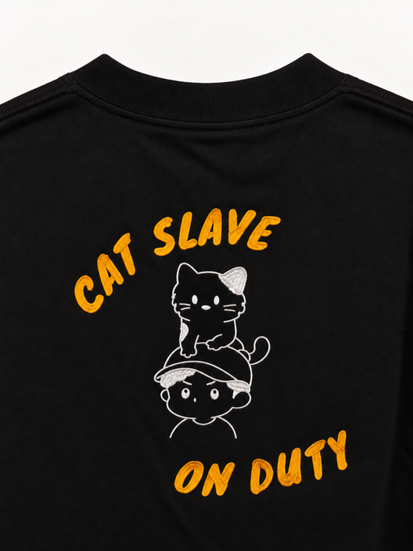 Cat Slave On Duty Oversized T-Shirt