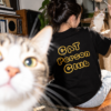 Space Pet Club Beige Cat Person Club T Shirt Cat Person Club Oversized T-Shirt