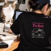 Space Pet Club Working Hard for The Boss T Shirt Working Hard for The Boss (Cat) Oversized T Shirt