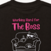 Space Pet Club Black Working Hard for The Boss T Shirt Working Hard for The Boss (Cat) Oversized T Shirt