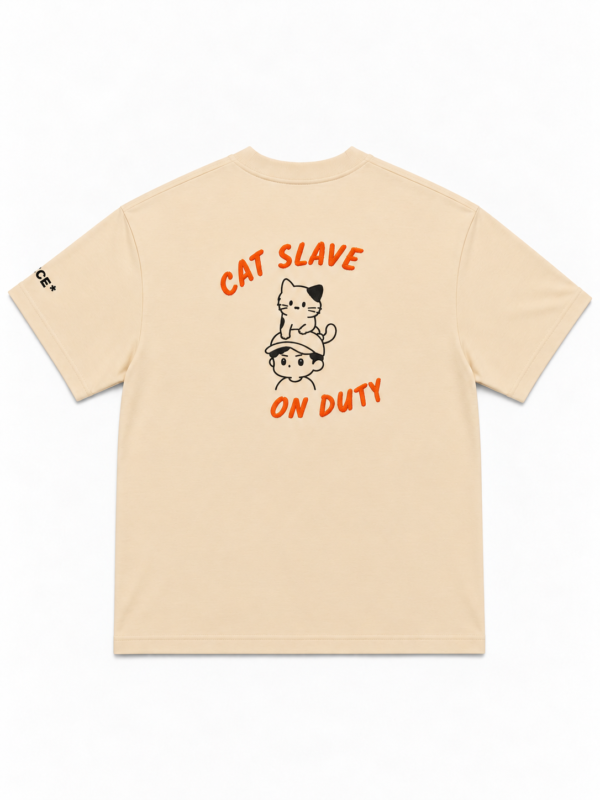 Cat Slave On Duty Oversized T-Shirt