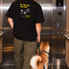 No Touchy My Dog Oversized T-Shirt