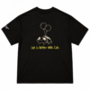 Space Pet Club black life is better with cats t shirt Life Is Better With Cats Oversized T-Shirt