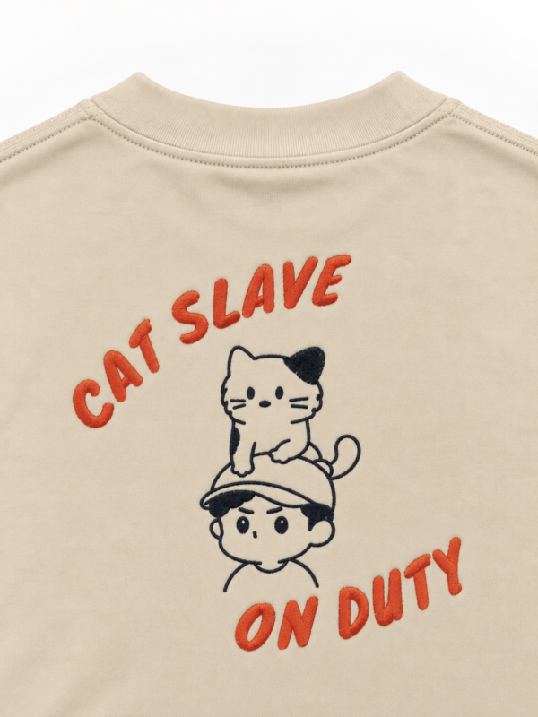 Cat Slave On Duty Oversized T-Shirt
