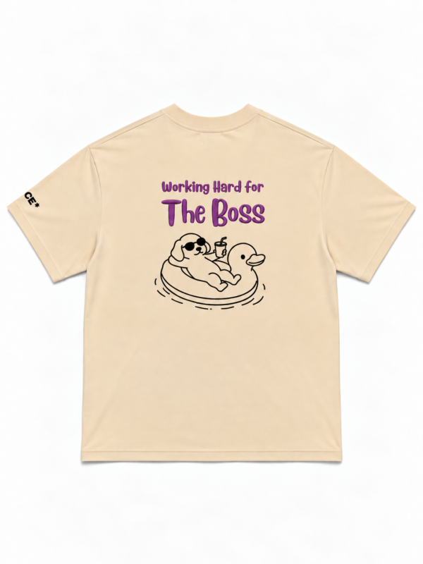 Working Hard For The Boss (Dog) Oversized T-Shirt