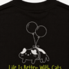 Space Pet Club life is better with cats t shirt Life Is Better With Cats Oversized T-Shirt